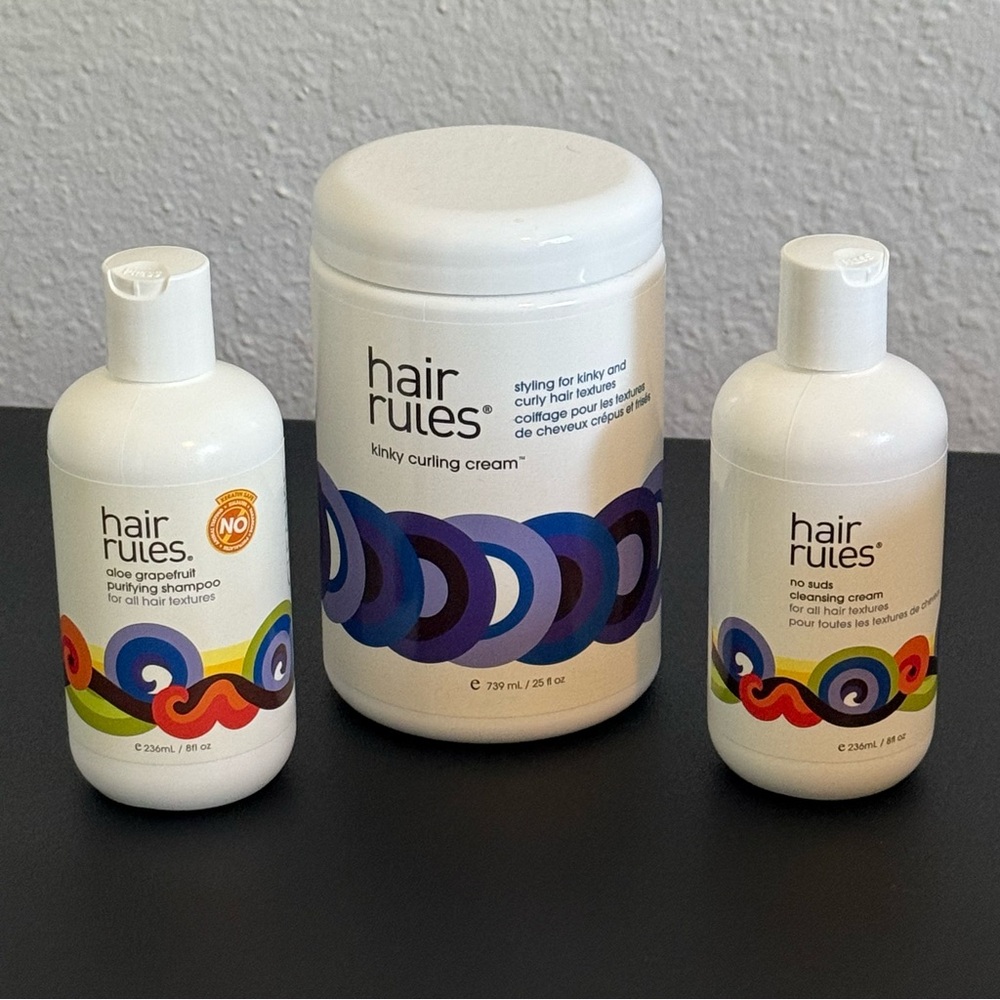 Hair Rules Curling Cream and Shampoo bundle - Anthony Dickey